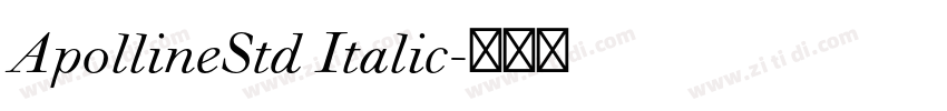 ApollineStd Italic字体转换